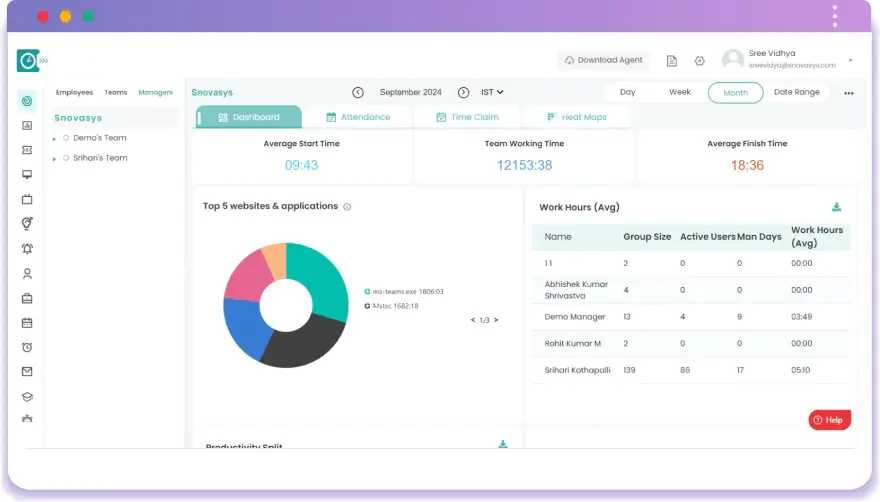 Time Tracking Dashboard