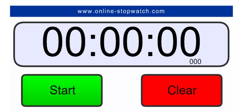 Online stopwatch timer